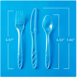 Member's Mark Combo Pack Clear Cutlery, Forks, Knives, Spoons, [360 ct]