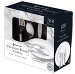 Member's Mark Premium Silver-Look Cutlery Combo [180 ct]