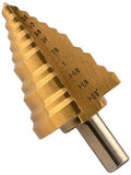 ATE Pro. USA 93335 Step Drill Bit, 1/8" Increments, 1/4 to 1-3/8"