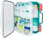 Be Smart Get Prepared - 351 Piece First Aid Kit - Exceeds OSHA ANSI/ISEA Standards for 100 People - Workplace, Home, Car, School, Emergency, Survival, Camping, Hunting, Sports