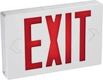 Sunlite 05271-SU Compact LED Exit Sign, 0.25 Watts, 120-277 Volt, 90-Minute Battery Backup, Universal Mount, IP20, UL Listed, White