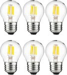 G16 LED 3W E26 Dimmable Clear  2700K [6Pack]