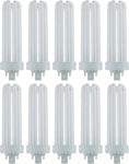 Sunlite PLT42/E/SP41K/10PK 4100K Cool White Fluorescent 42W PLD Triple U-Shaped Twin Tube CFL Bulbs with 4-Pin GX24Q-4 Base (10 Pack)