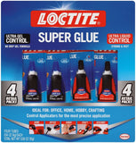 Loctite Super Glue Ultra Value Pack 4 pack, Bottle