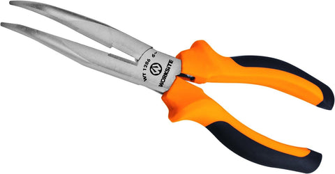 6" Bent Nose Plier Multi Functional Hardened Teeth Grip Small Parts, Bend Wire [Pack of 3]