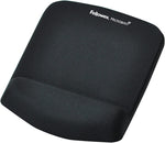 PlushTouch Mouse Pad with Wrist Rest, 7.25 x 9.37, Lattice Design