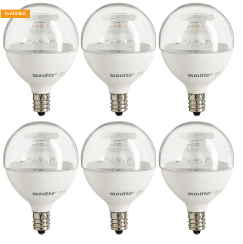 Decorative bulb G16 LED E12 2700K [6 Pack]