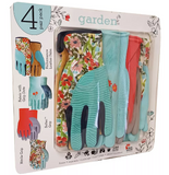 Midwest Gloves Ladies Premium Garden Gloves Assorted [4-Pack]