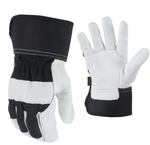 FIRM GRIP Leather Gloves with Safety Cuff