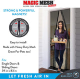 Magic Mesh Hands-Free Screen Door