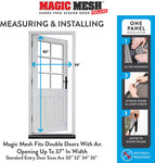 Magic Mesh Hands-Free Screen Door