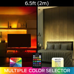 Monster Multi-Color Multi-White USB LED Light Strip with Remote- [6.5 FT]