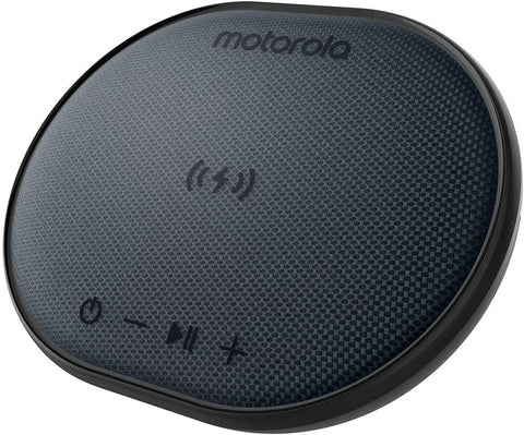 Motorola Sonic Sub 500 Bluetooth IPX7 Waterproof Speaker with Built in 10W Fast Wireless Charging Capability - Black