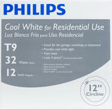 Philips 32-Watt 12 in. Linear T9 Fluorescent Tube Light Bulb Cool White (4100K) Circline