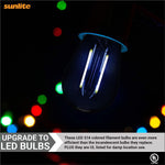 Decorative Bulb S14 Led 2w Transparent Black [6 Pack]