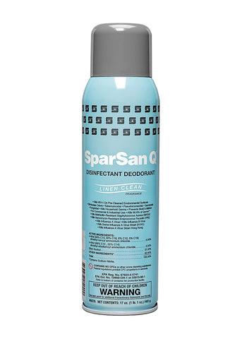 Spartan SparSan Q® Disinfectant Deodorant - 20 oz. Can, Linen Clean 12/CS