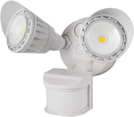 Sunlite 88919-SU LED Dual Head Outdoor Security Light with Motion Sensor and Photocell