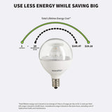 Sunlite LED G16.5 Globe Light Bulb, 7 Watts  [6PAK]