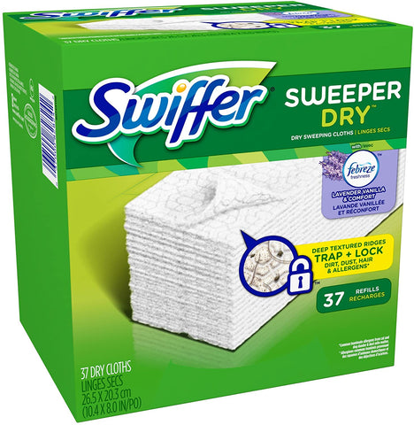 Sweeper Dry Sweeping Multi-Surface Cloth Refills with Lavender and Vanilla (37-Count)