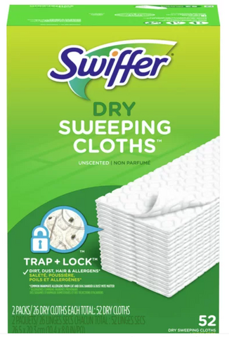 Swiffer Sweeper Dry Sweeping Pad Floor Cleaner Refills for Dust Mop [52 CT]