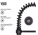 Vigo Edison Pull-Down Spray Kitchen Faucet [Matte Black]