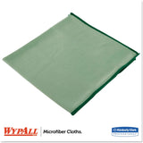 Microfiber Cloths, Reusable, 15 3/4 x 15 3/4, Green, 6/Pack